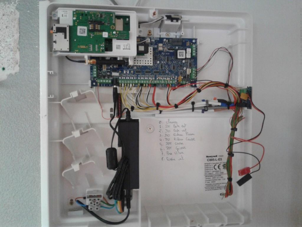 Centrale Galaxy Flex 20 Honeywell chez des particuliers